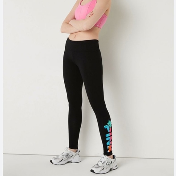 💕VS Pink COTTON FOLDOVER LEGGINGS IN FULL LENGTH - Picture 10 of 12